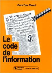 Cover of: Le code de l'information
