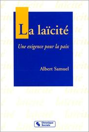 Cover of: La laicite: Une exigence pour la paix (Comprendre la societe)