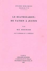 Cover of: Le Diatessaron by M. E. Boismard