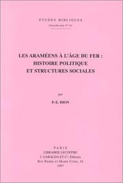 Cover of: Les Araméens à l'âge du fer by Paul-Eugène Dion