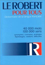 Cover of: Le Robert Pour Tous
