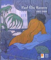 Cover of: Paul Elie Ranson: du symbolisme à l'art nouveau.