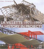 Cover of: La Villette 1971-1995 | Alain Orlandini
