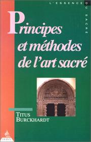 Cover of: Principes et méthodes de l'art sacré