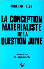 La conception matérialiste de la question juive by Abraham Léon