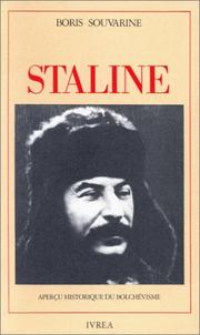 Cover of: Staline by Boris Souvarine