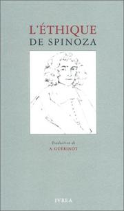 Cover of: L'Ethique