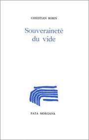 Cover of: Souveraineté du vide