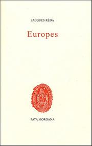 Europes by Jacques Réda
