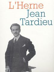 Cover of: Jean Tardieu by dirigé par Constantin Tacou et F. Dax-Boyer ; [textes de Claude Roy ... et al.].
