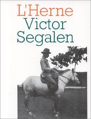 Cover of: Victor Segalen by Marie Dollé, Christian Doumet