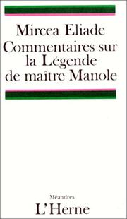 Cover of: Commentaires sur la Légende de maître Manole