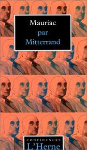 Cover of: Mauriac
