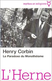 Cover of: Le Paradoxe du Monothéisme by Corbin, Henry.