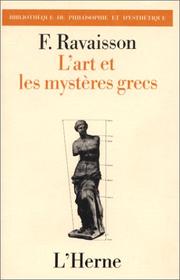Cover of: L' art et les mystères grecs by Félix Ravaisson