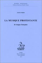 Cover of: La Musique protestante de langue française