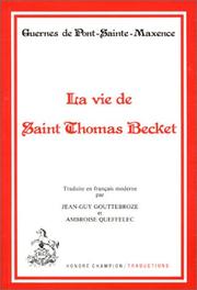 Les vers de la mort by Hélinand de Froidmont, Guernes de Pont-Sainte-Maxence 12th cent.