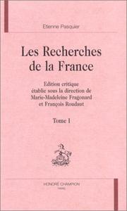 Cover of: Les recherches de la France