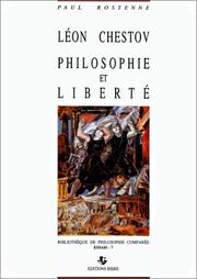 Cover of: Léon Chestov: philosophie et liberté