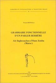 Cover of: Grammaire fonctionnelle d'un parler berbère by Fernand Bentolila
