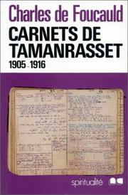 Cover of: Carnets de Tamanrasset by Charles de Foucauld
