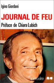 Cover of: Journal de feu by Giordani, Igino
