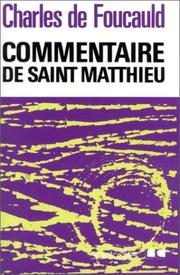 Cover of: Lecture du Saint Évanagile, St. Matthieu