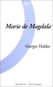 Cover of: Marie de Magdala by Georges Haldas
