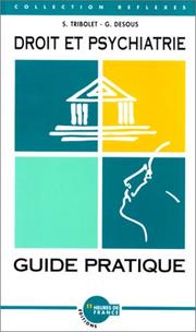 Cover of: Droit et psychiatrie: guide pratique