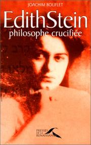 Cover of: Edith Stein: Philosophe crucifiee