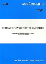Cohomology of Siegel varieties by Abdellah Mokrane