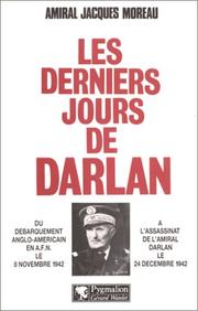 Cover of: Les derniers jours de Darlan