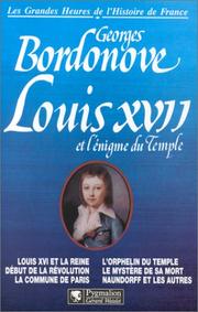 Cover of: Louis XVII et l'énigme du Temple