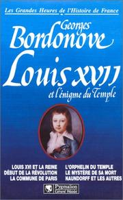 Cover of: Louis XVII et l'énigme du Temple