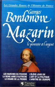 Cover of: Mazarin: le pouvoir et l'argent