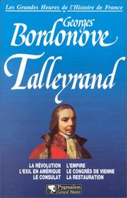 Cover of: Talleyrand