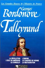 Cover of: Talleyrand: prince des diplomates