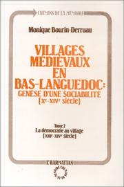 Cover of: Villages médiévaux en Bas-Languedoc: genèse d'une sociabilité, Xe-XIVe siècle