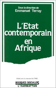 Cover of: L' Etat contemporain en Afrique by sous la direction de Emmanuel Terray.