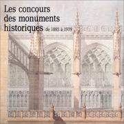 Les Concours des monuments historiques by Françoise Bercé