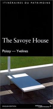 Cover of: La Villa Savoye (édition anglaise). Poissy, Yvelines