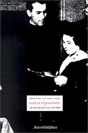 Cover of: Gisèle Prassinos, ou, Le désir du lieu intime by Madeleine Cottenet-Hage