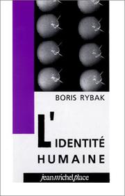 Cover of: L' identité humaine