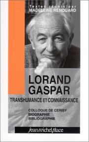 Cover of: Lorand Gaspar by Helmut Böhme