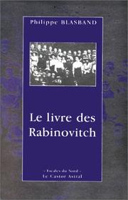 Cover of: Le livre des Rabinovitch by Philippe Blasband