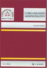 Cover of: L' organisation administrative