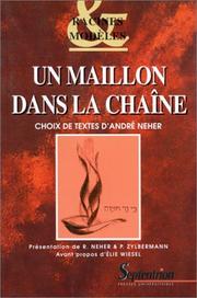 Cover of: Un maillon dans la chaîne by André Neher