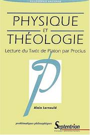 Cover of: Physique et theólogie: lecture du Timeé de Platon par Proclus