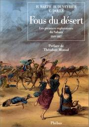 Cover of: Fous du désert: 1849-1887
