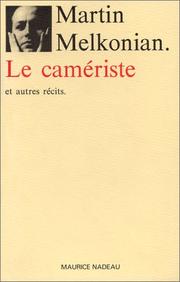 Cover of: Le camériste et autres récits